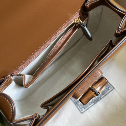 gg Bamboo 1947 Small Top Handle Bag Cuir  For Women 8,3in/21cm 675797 10ODT 2579