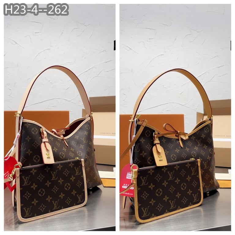 LUV CARRYALL PM BEIGE LINE MONOGRAM CANVAS 30CM M46203
