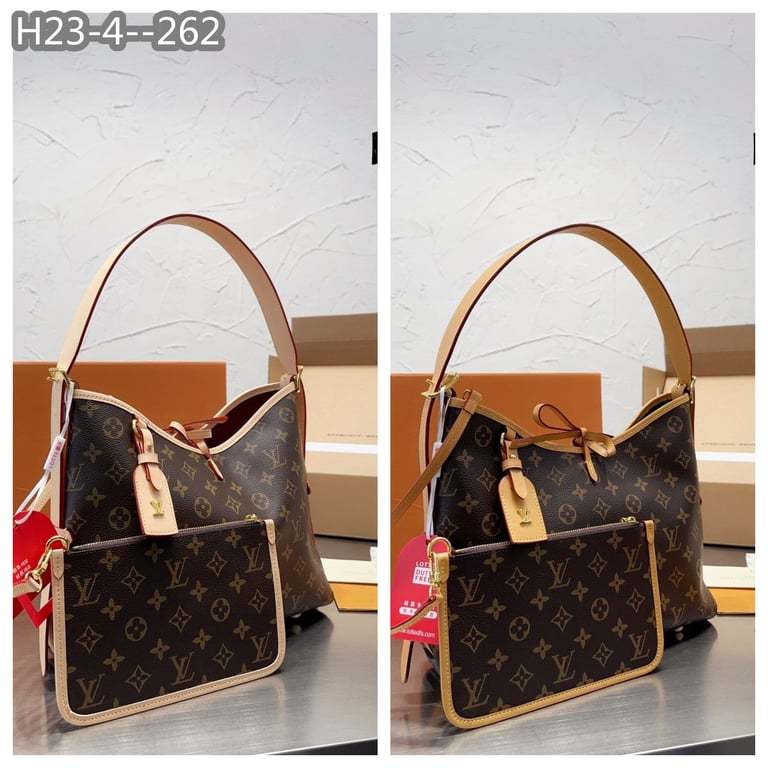 LUV CARRYALL PM BEIGE LINE MONOGRAM CANVAS 30CM M46203