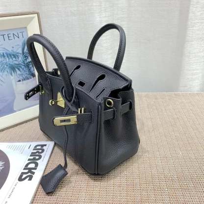 HM BIRKIN MINI GOLD HARDWARE EPSOM BLACK 20CM