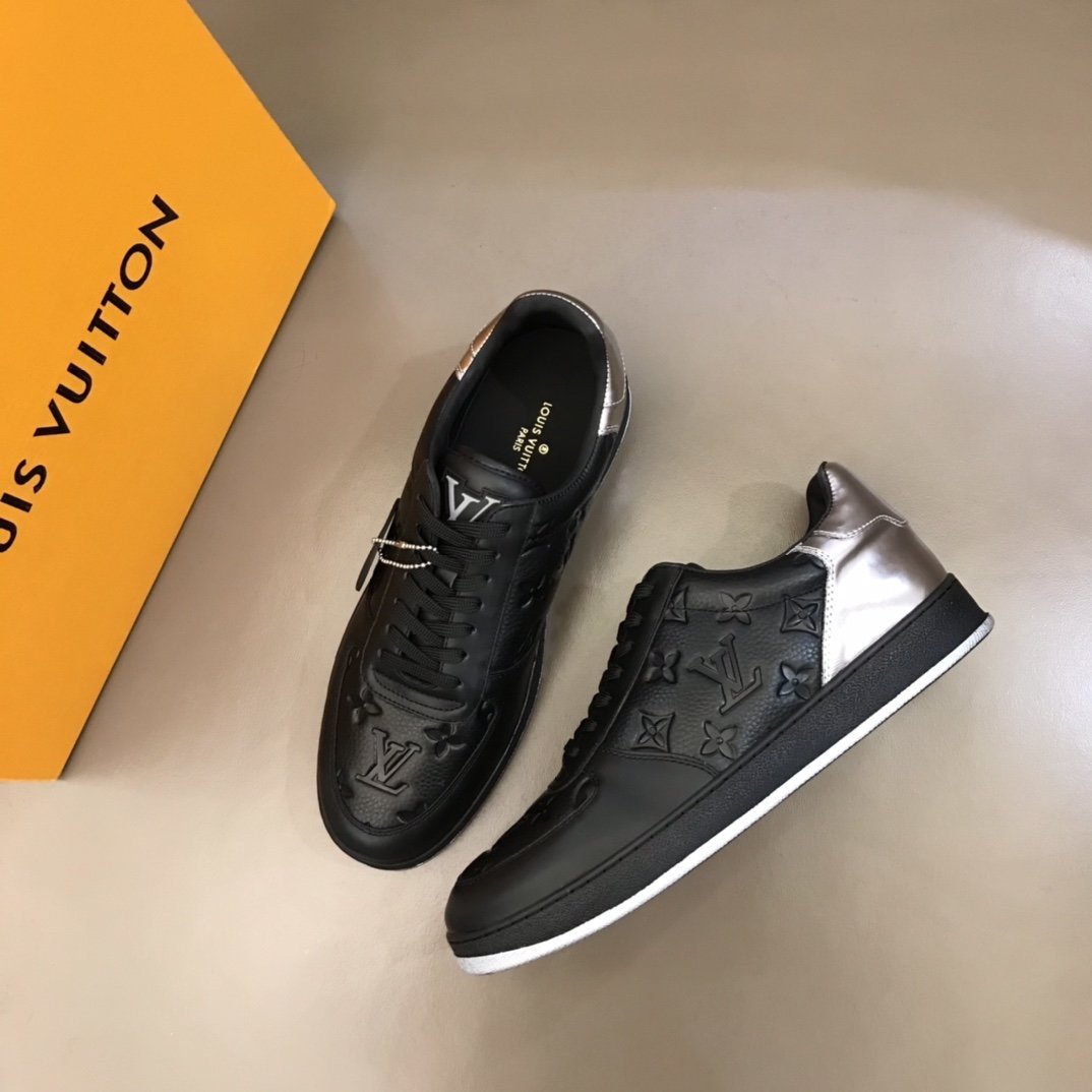 LUV RIVOLI SNEAKER MONOGRAM AND MONOGRAM REVERSE CANVAS BLACK