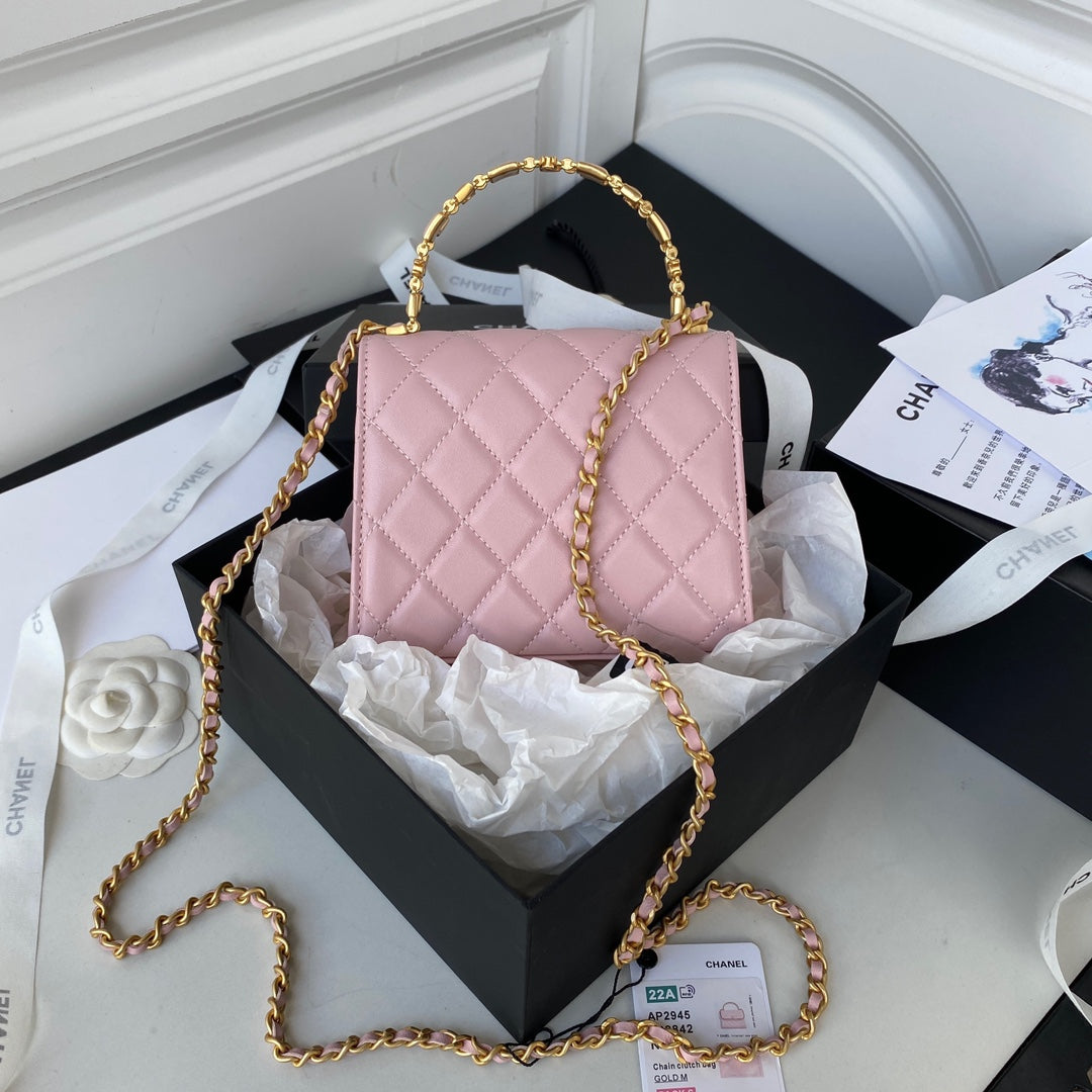 Chanel Clutch With Chain Gold Hardware PiNike For Women, Women’s Handbags, Shoulder Bags 5.7in/14.5cm