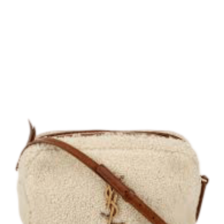 SAINT LAURENT LOU CAMERA BAG IN MERINO SHEARLING BEIGE HIGH QUALITY