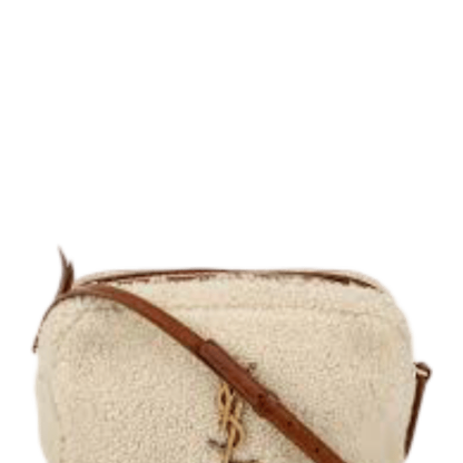 SAINT LAURENT LOU CAMERA BAG IN MERINO SHEARLING BEIGE HIGH QUALITY