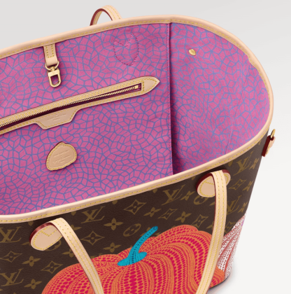 LUV x YAYOI KUSAMA 31CM GREEN BLUE AND PURPLE MM NEVERFULL