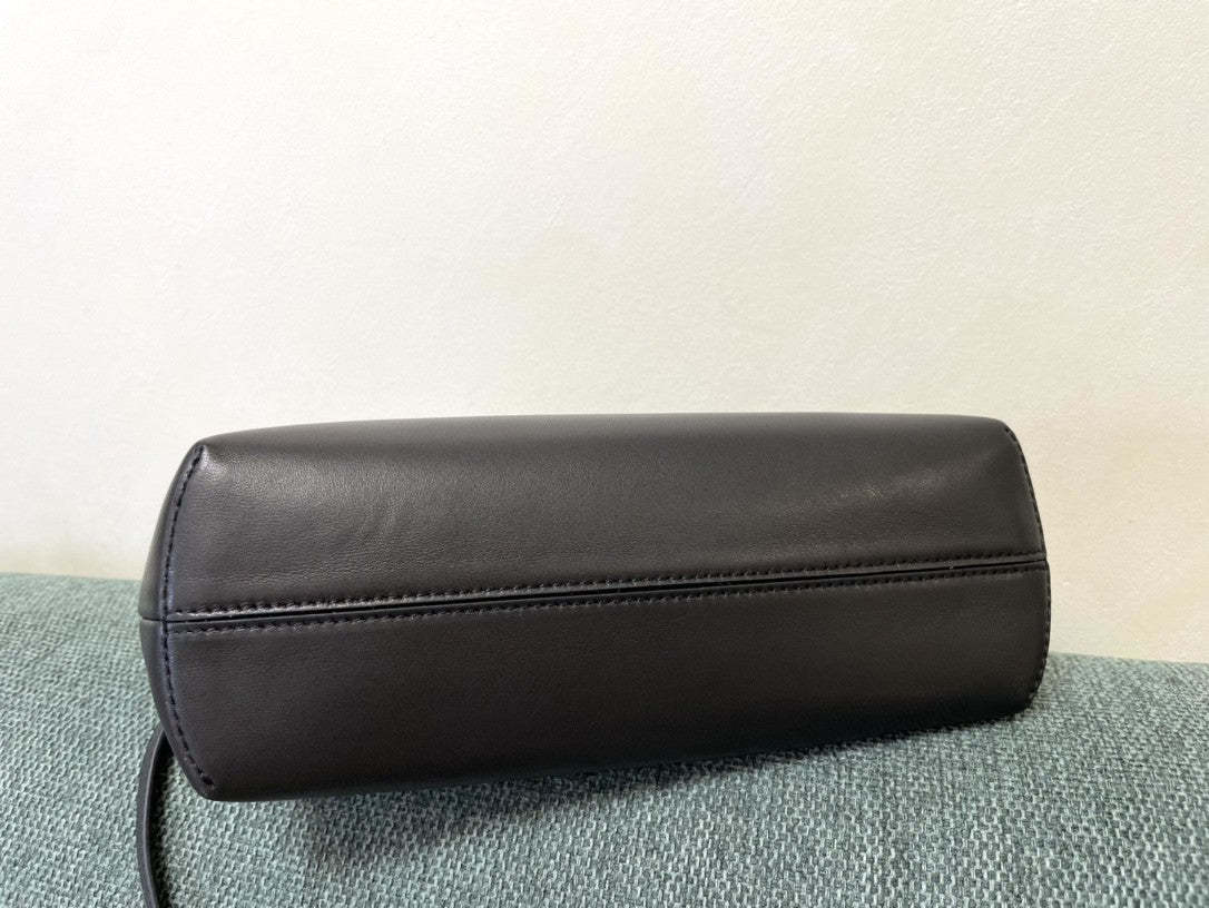 FI First Small Black with python Bag For Woman 26cm/10in 8BP129AGWRF1G5K