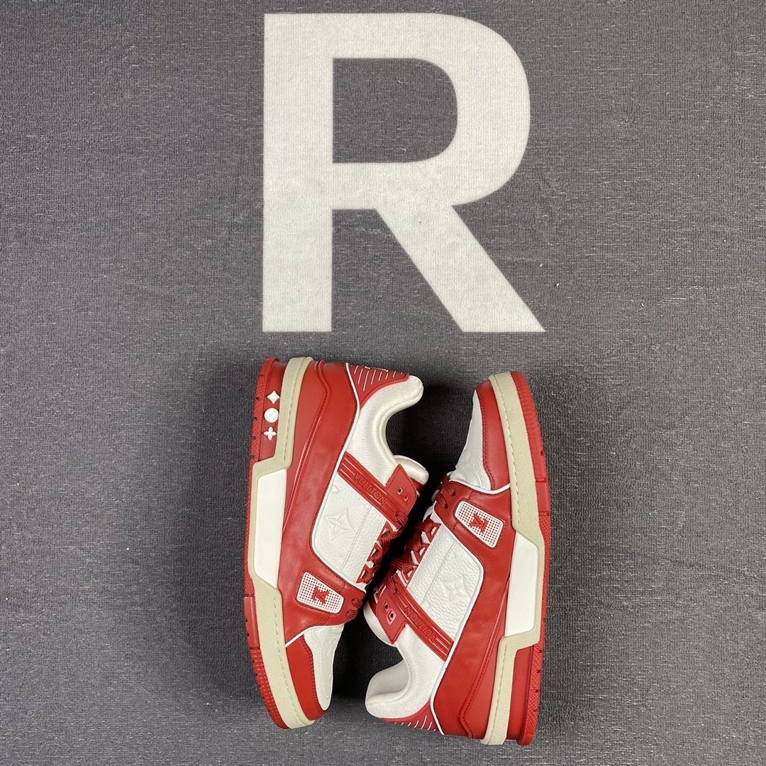 LUV TRAINER SNEAKER RUBBER MONOGRAM RED