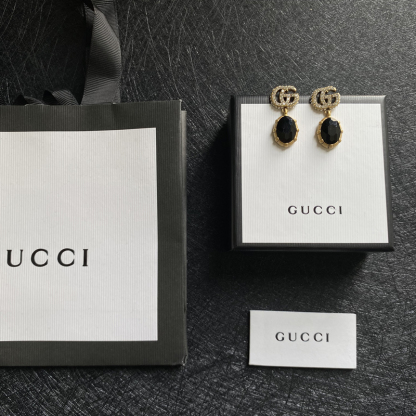 GG GG BLACK EARRINGS