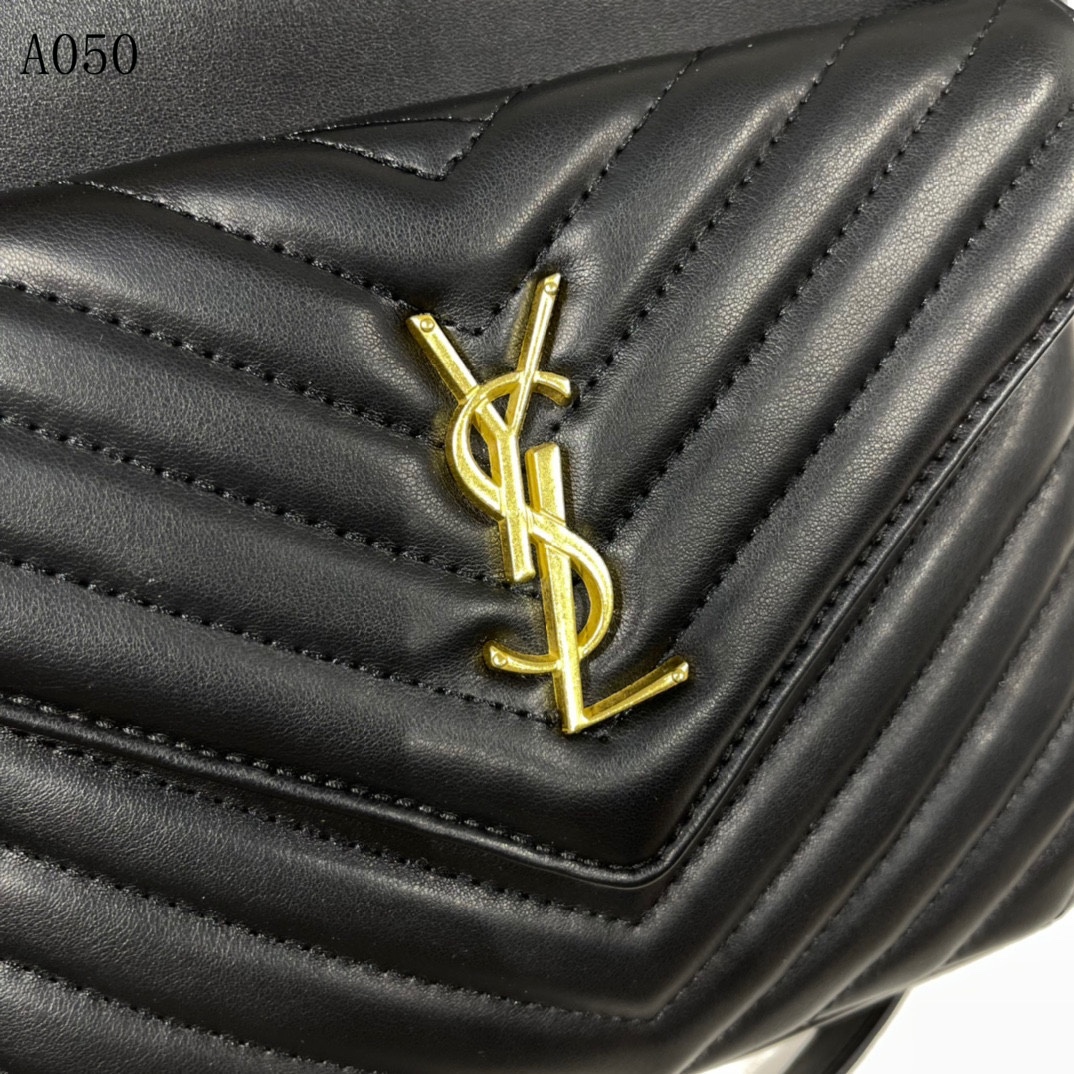 YSL JOE BACKPACK IN LAMBSKIN BLACK GOLD 29CM 6726091EL071000