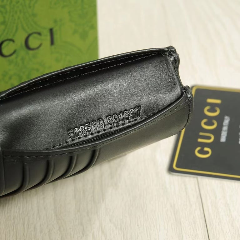 GG SIGNATURE WEB COIN WALLET BLACK 11CM 408826 CWCLN 1060
