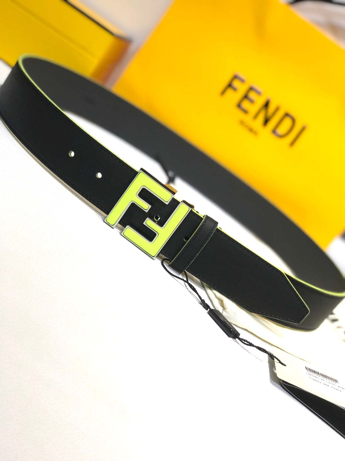 FD LEATHER BETL NEON GREEN 40MM