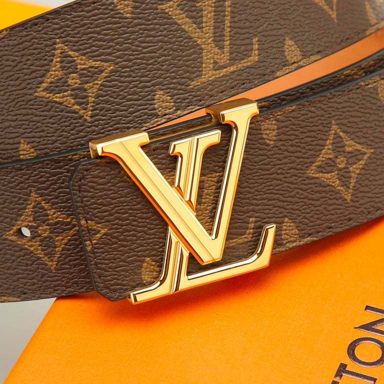 LUV INITIALS 40MM REVERSIBLE BELT SILUVER BUCKLE