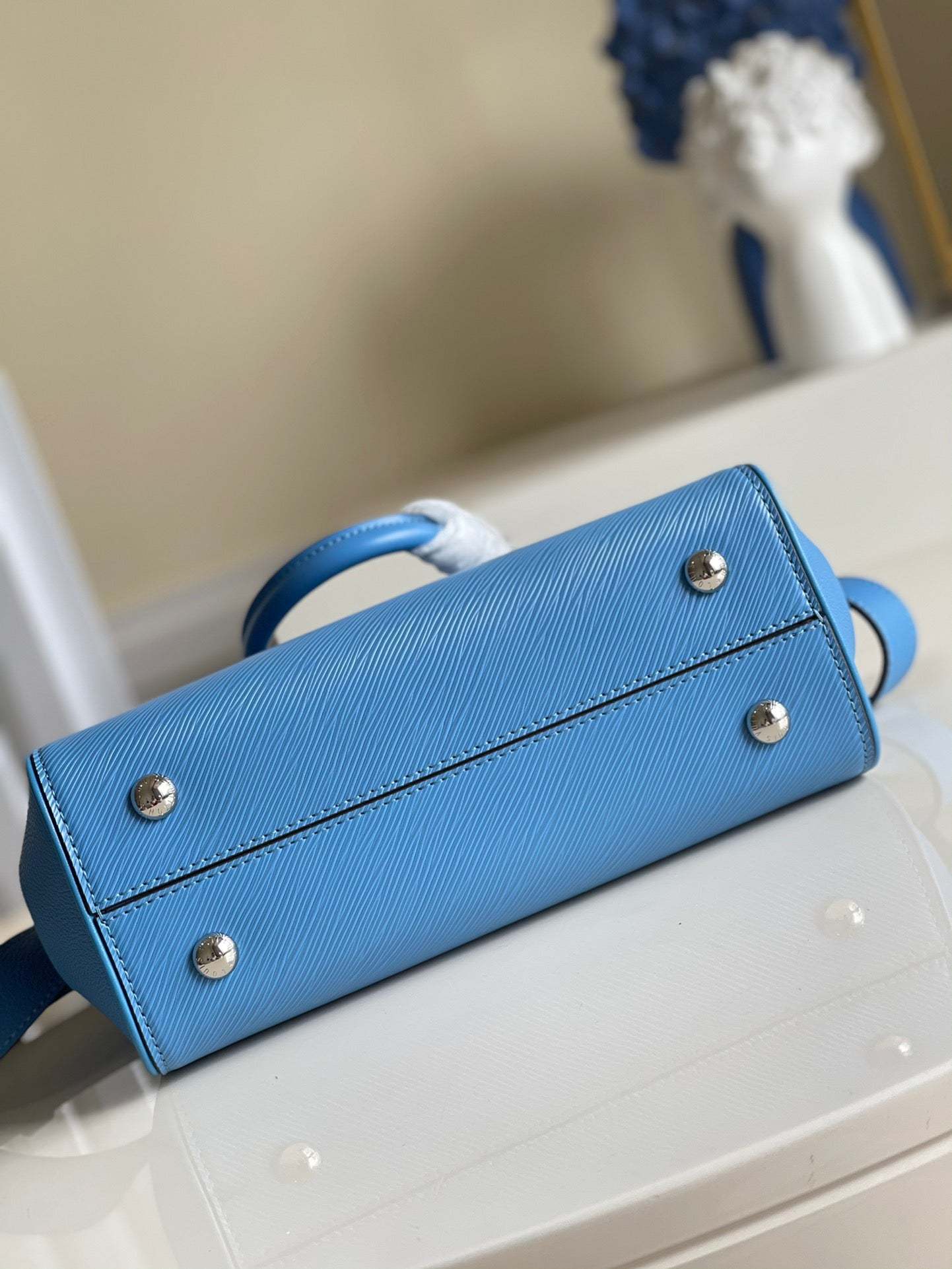 LV Grenelle Tote PM Epi Blue For Women, Women’s Handbags, Shoulder And Crossbody Bags 10.6in/27cm LV