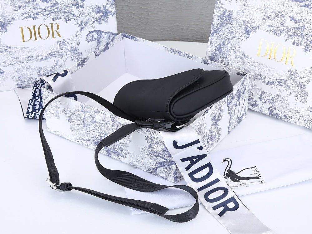 DIR MINI SADDLE BAG OBLIQUE JACQUARD BLACK