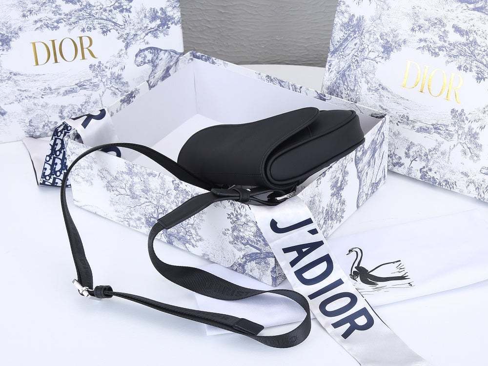 DIR MINI SADDLE BAG OBLIQUE JACQUARD BLACK