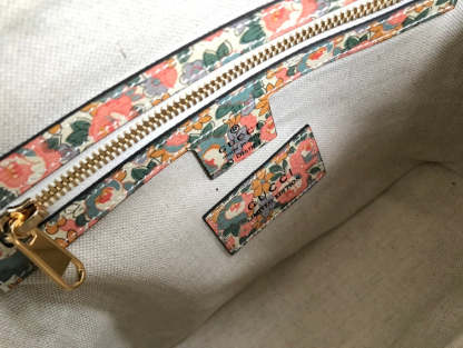gg Horsebit 1955 Small Top Handle Bag Printing Liberty For Women 10in/25cm gg 620850