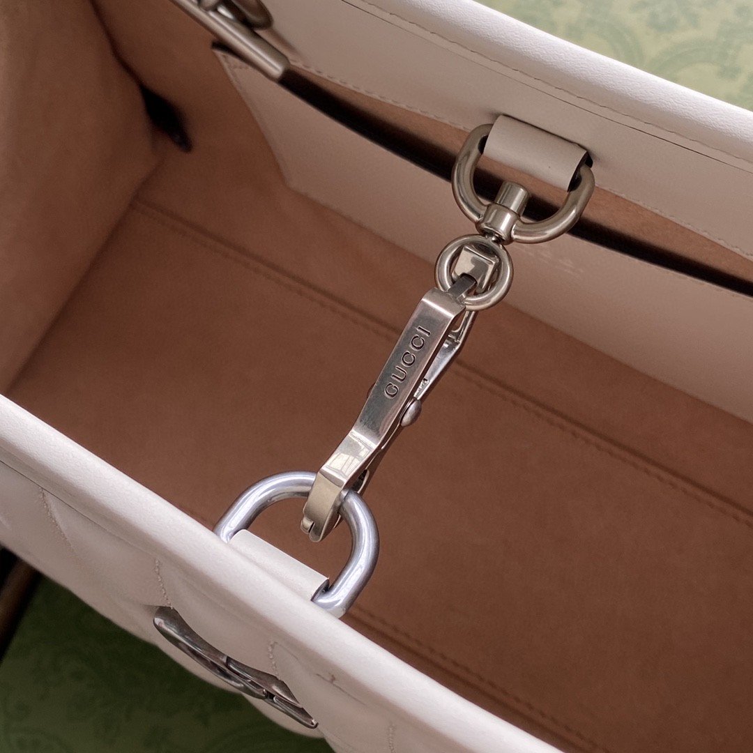 gg Marmont Small Tote Bag White Matelasses For Women 10.4in/26.5cm gg