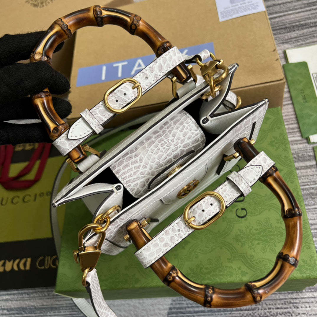 gg Diana Mini Tote Bag White For Women, Women’s Bags 7.9in/20cm gg