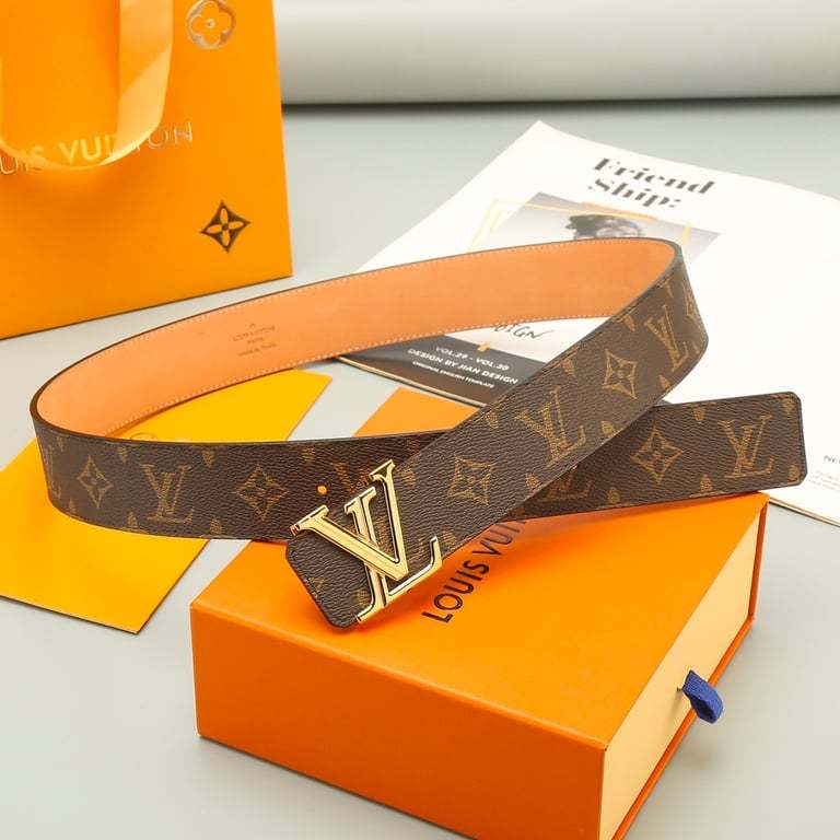 LUV INITIALS 40MM REVERSIBLE BELT SILUVER BUCKLE