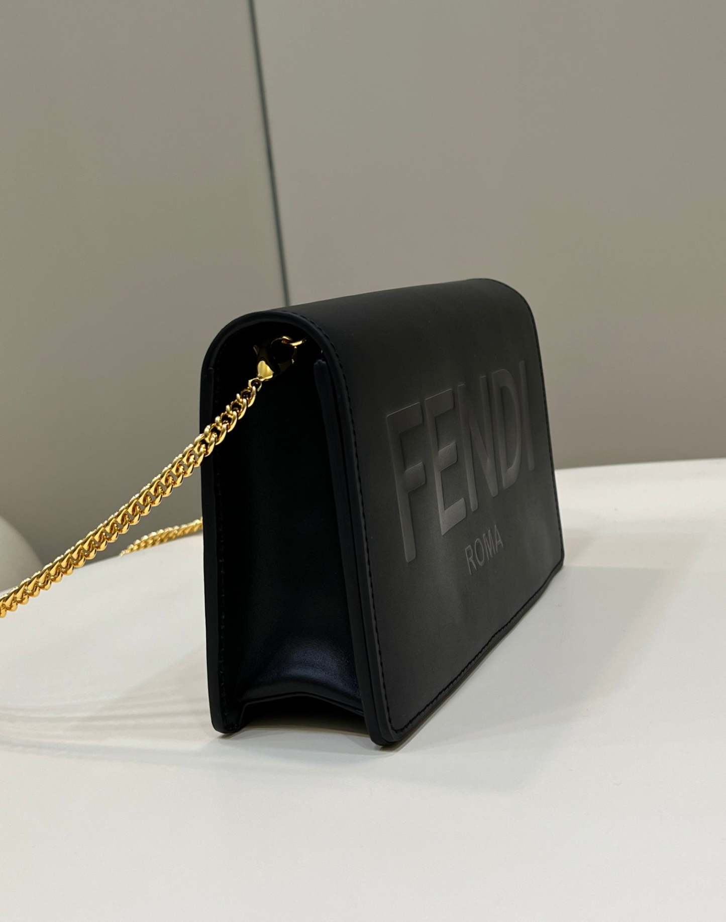 FI Wallet On Chain Mini Black Bag For Woman 13.5cm/5.5in