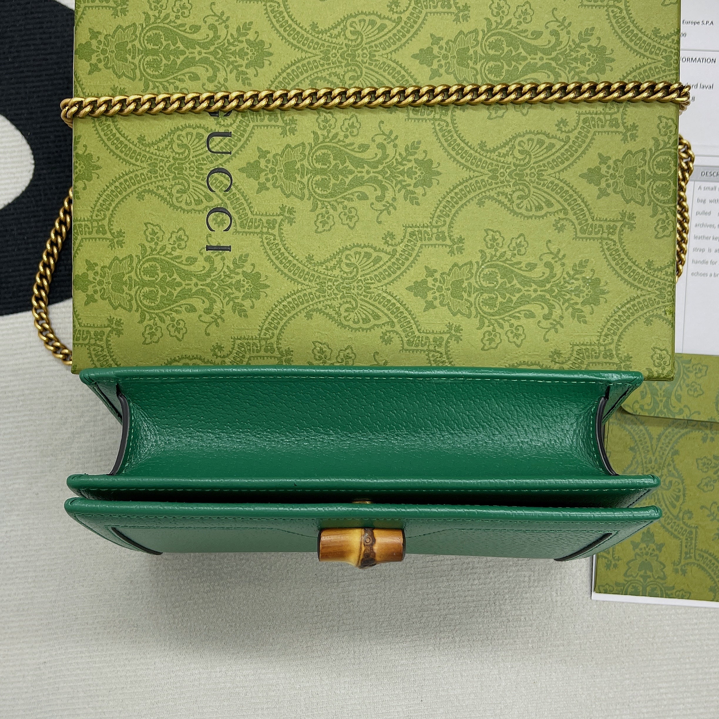 gg Diana Mini Bag With Bamboo Green For Women, Women’s Bags 7.5in/19cm gg ‎696817 DJ20T 3120
