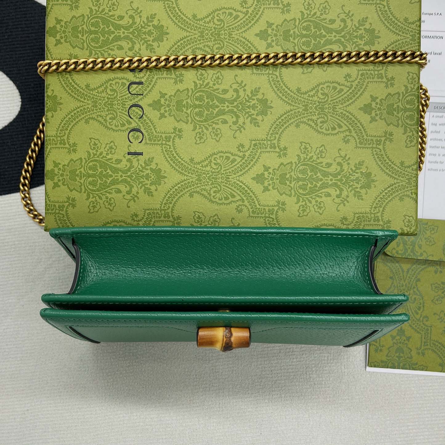 gg Diana Mini Bag With Bamboo Green For Women, Women’s Bags 7.5in/19cm gg ‎696817 DJ20T 3120