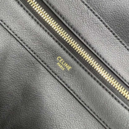CE Medium Leandre Bag In Supple Black For Women 14in/35cm 197263DV7.38NO