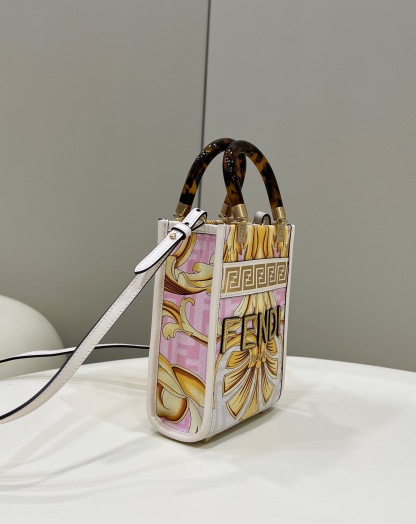 FENDACE MINI SUNSHINE SHOPPER WHITE 8BS051AKMUF1HZC