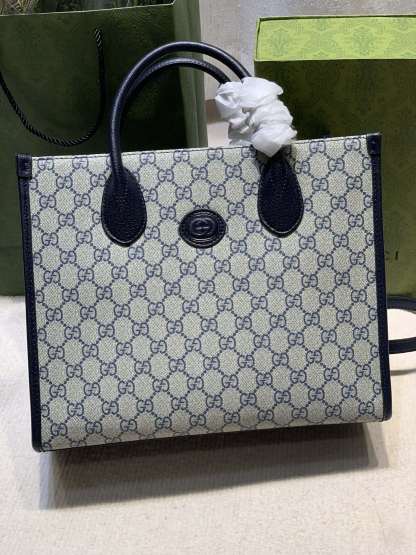 GG TOTE BAG WITH INTERLOCKING G 31CM 659983 K9GSN 4075