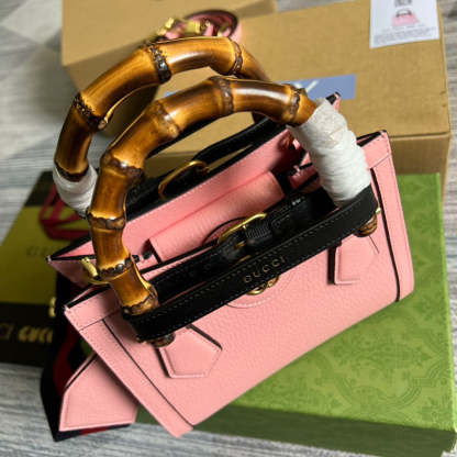 gg Diana Mini Tote Bag Pink For Women, Women’s Bags 7.9in/20cm gg ‎702732 U3ZDT 5479