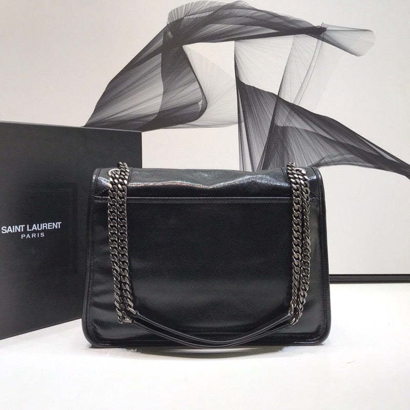 YSSL Niki Medium Chain Bag Black For Women 11in/28cm YSL