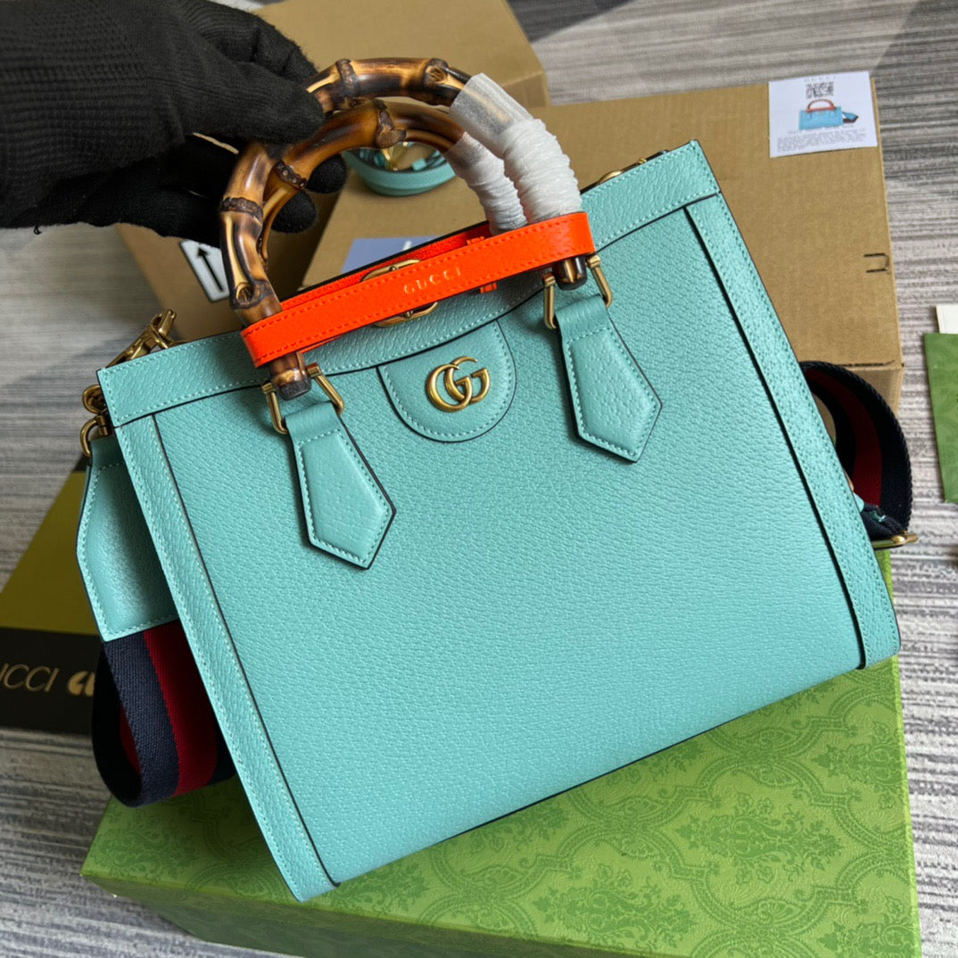 gg Diana Small Tote Bag Light Blue For Women, Women&#8217;s Bags 11in/27cm gg