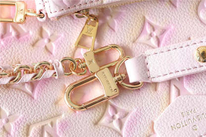 LV Multi Pochette Accessoires Monogram Empreinte Pink For Women, Women’s Handbags 9.4in/24cm LV M46093