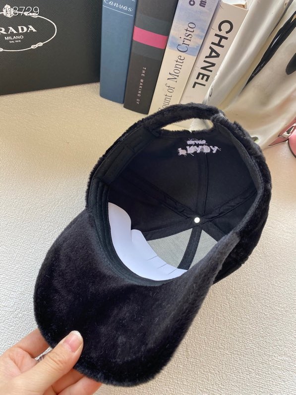 PD BASEBALL CAP SHEEPSKIN BLACK