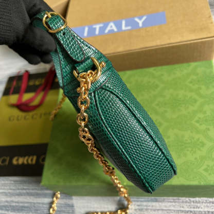 gg Jackie 1961 Lizard Mini Bag Green For Women, Women&#8217;s Bags 7.5in/19cm gg ‎