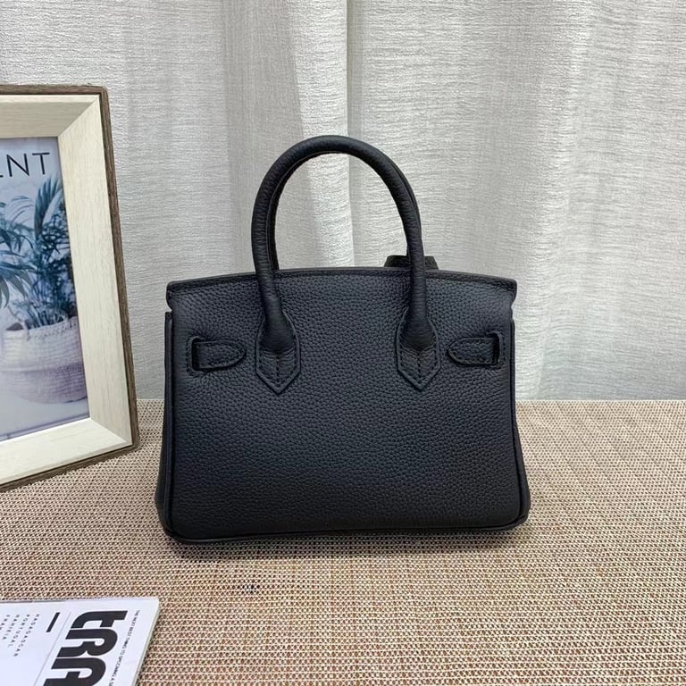 HM BIRKIN MINI GOLD HARDWARE EPSOM BLACK 20CM