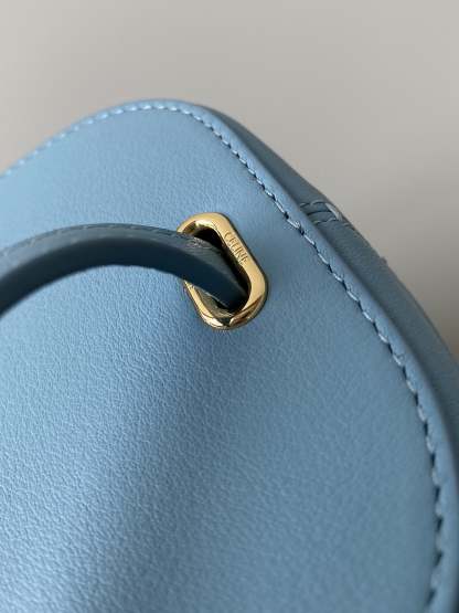 CE Small Box Cuir Triomphe Denim For Women 4in/11cm 199263DU3.07DD