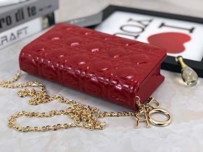 dir LADY POUCH CHERRY RED S0204OVRB_M323