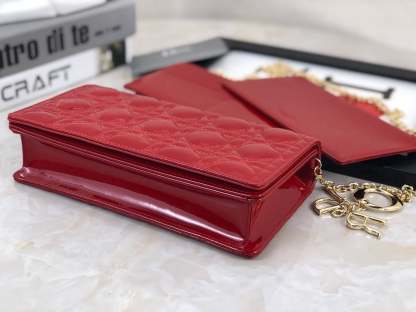 dir LADY POUCH CHERRY RED S0204OVRB_M323