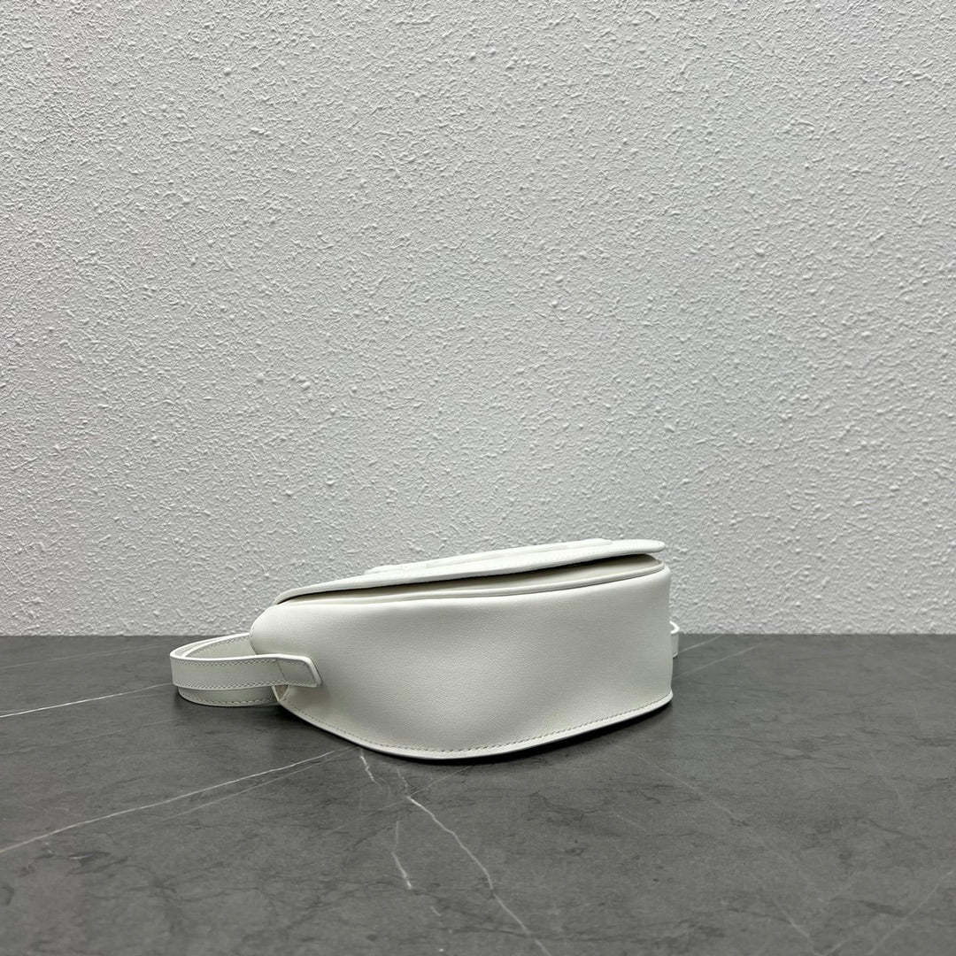 CE Folco Cuir Triomphe White For Women 7in/19cm 198263DU3.01BC