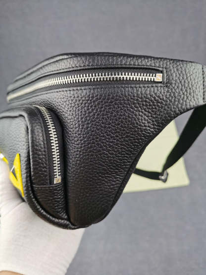 FI Little Monster Belt Bag Black/Yellow For Men, Men&#8217;s Bags 7.9in/20cm FF