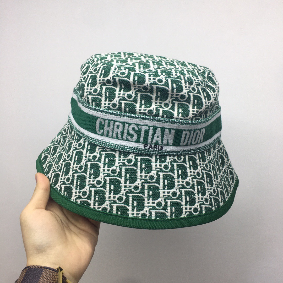 DOR OBLIQUE BUCKET HAT GREEN