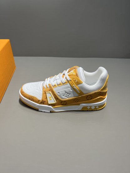 LUV TRAINER SNEAKER MONOGRAM DENIM YELLOW VIRGIL ABLOH