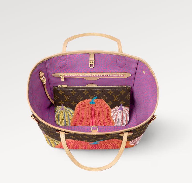 LUV x YAYOI KUSAMA 31CM GREEN BLUE AND PURPLE MM NEVERFULL