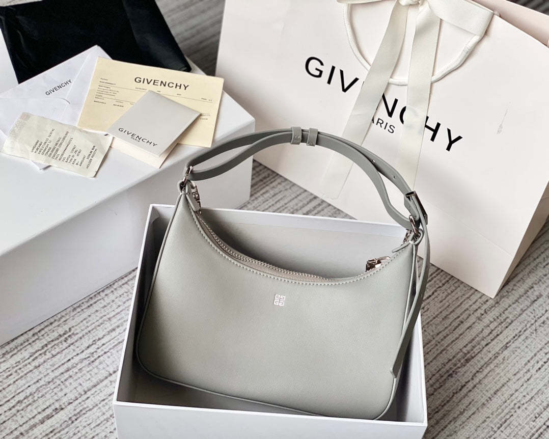 gv Small Moon Cut Out Bag Grey For Women, Handbags, Shoulder Bags 9.8in/25cm GVC
