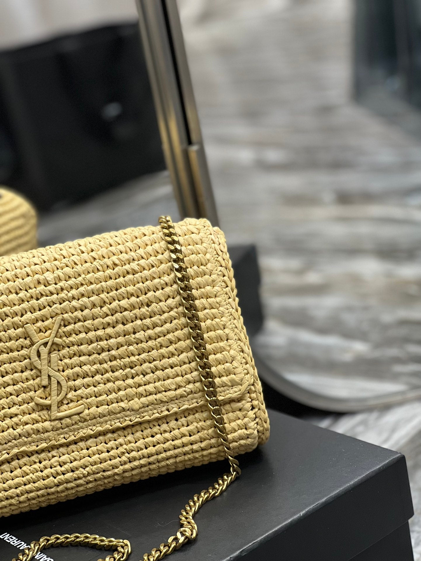 YSSL Niki Medium Chain Bag Yellow For Women, Women’s Bags 11in/28cm YSL‎