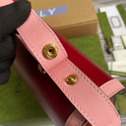 gg Horsebit 1955 Shoulder Bag Red For Women, Women&#8217;s Bags 9.8in/25cm gg 