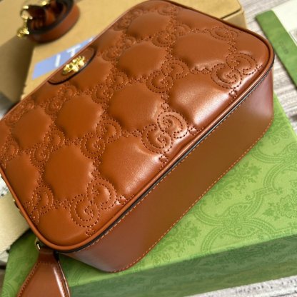 gg Matelasse Shoulder Bag Red For Women, Women&#8217;s Bags 8.5in/22cm gg 702234 UM8HG 2595
