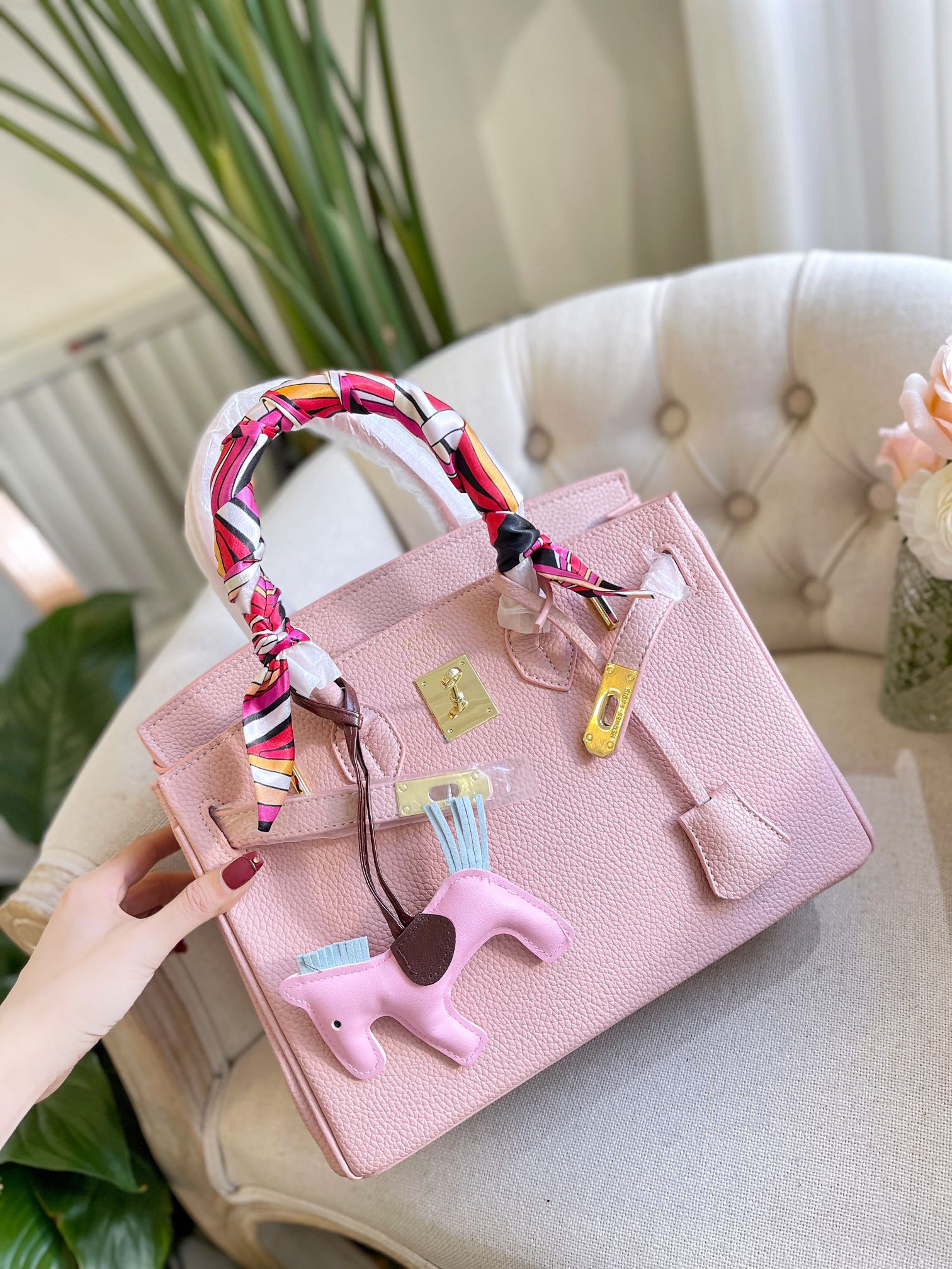 HM BIRKIN 35 TOGO LEATHER GOLD HARDWARE LIGHT PINK 35CM