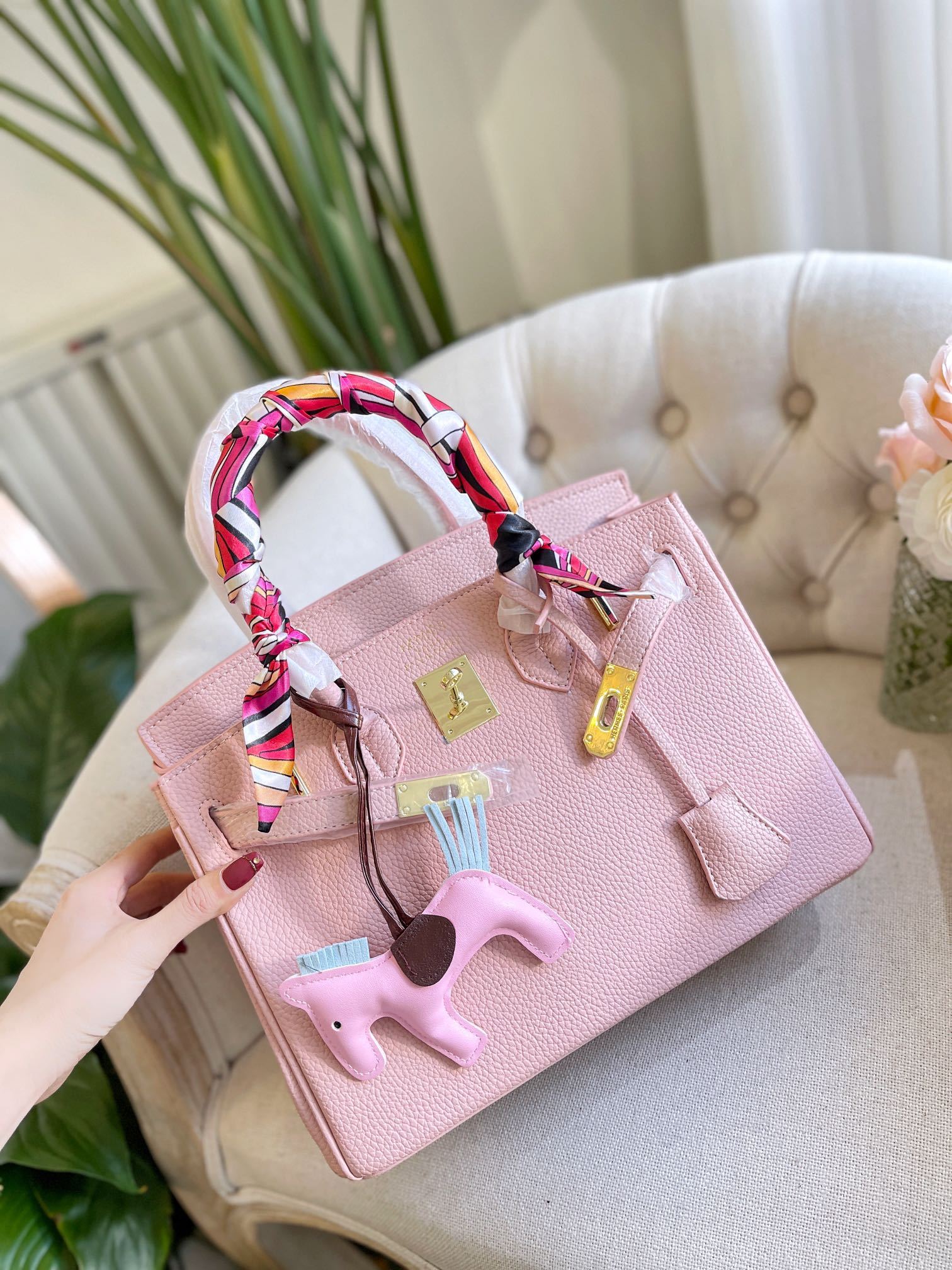 HM BIRKIN 35 TOGO LEATHER GOLD HARDWARE LIGHT PINK 35CM